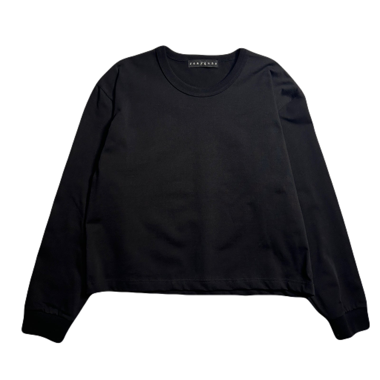 将图片加载到图库查看器，WOMEN GOD BLESS METAL CROSSGUN LONG SLEEVE T / BLACK