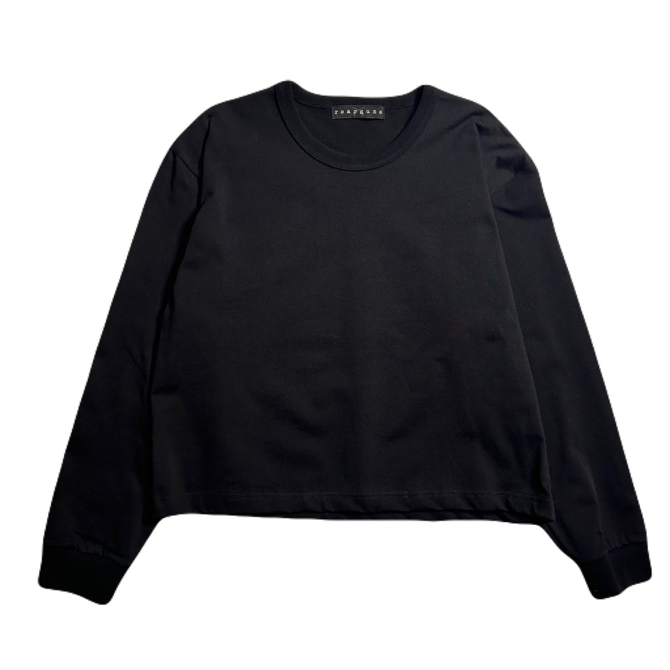 将图片加载到图库查看器，WOMEN GOD BLESS CRYSTAL CROSSGUN LONG SLEEVE T / BLACK