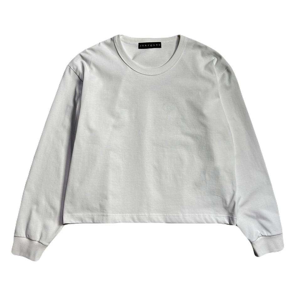 画像をギャラリービューアに読み込む, WOMEN GOD BLESS CRYSTAL CROSSGUN LONG SLEEVE T / WHITE