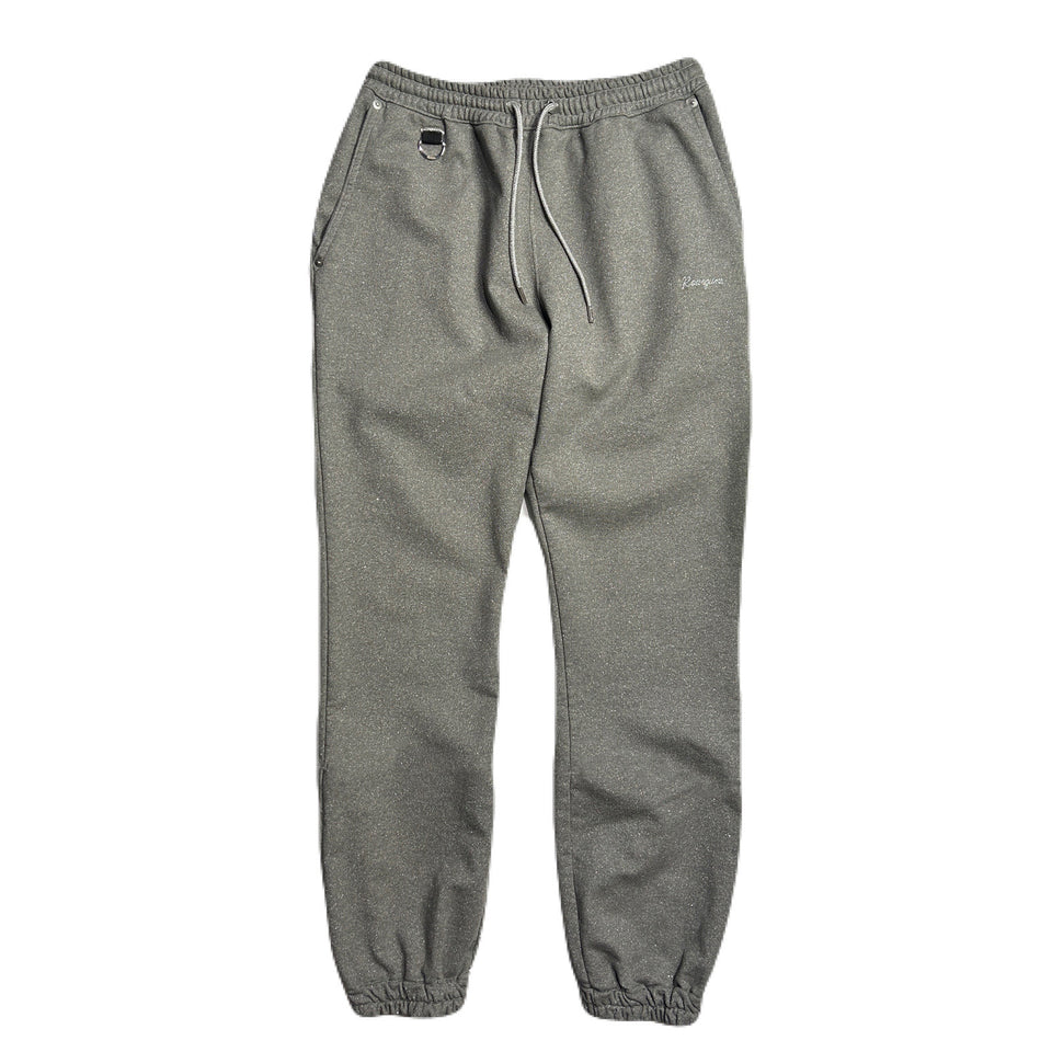 Load image into Gallery viewer, LAME FLEECY SWEAT PANTS / SILVER