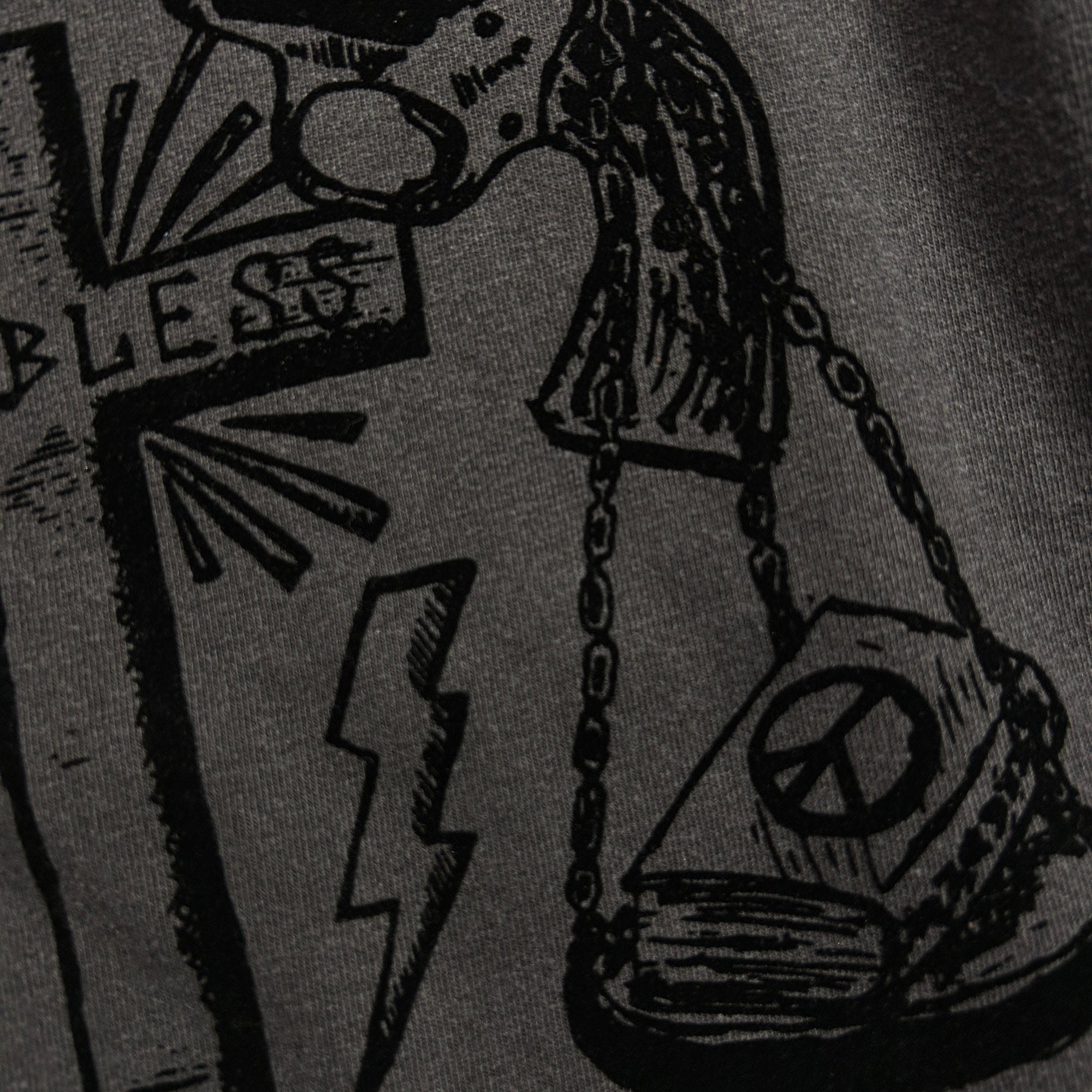 画像をギャラリービューアに読み込む, FROCKY PRINT L/S T-SHIRT / BLACK