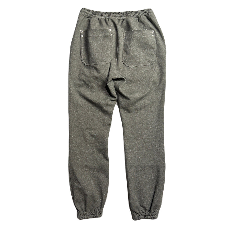 将图片加载到图库查看器，LAME FLEECY SWEAT PANTS / SILVER