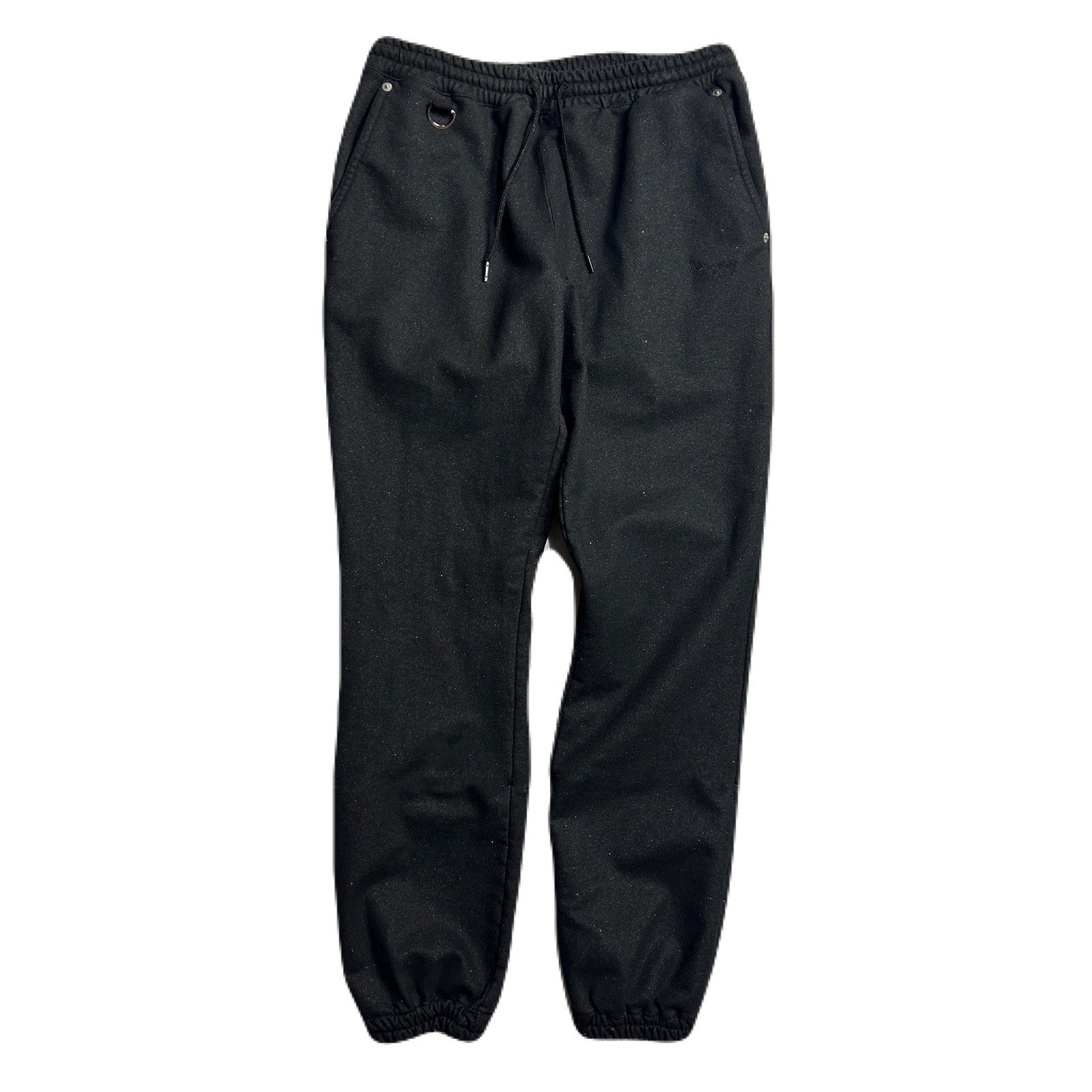 Load image into Gallery viewer, LAME FLEECY SWEAT PANTS / BLACK