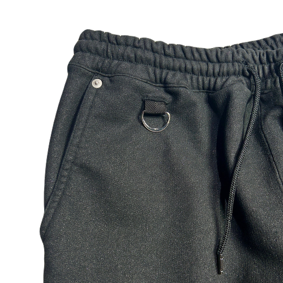 Load image into Gallery viewer, LAME FLEECY SWEAT PANTS / BLACK