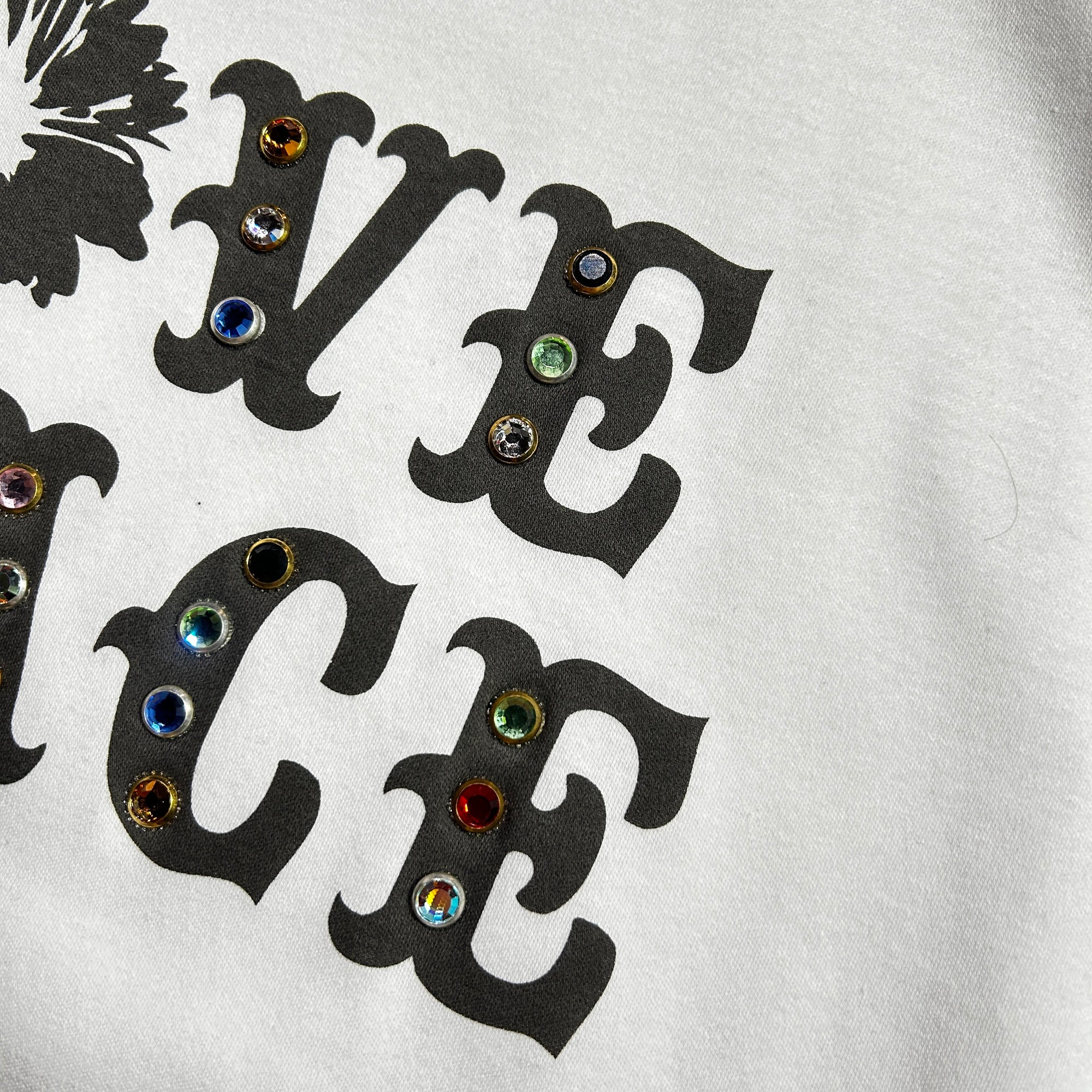 将图片加载到图库查看器，LOVE PEACE HOTFIX T-SHIRT / WHITE