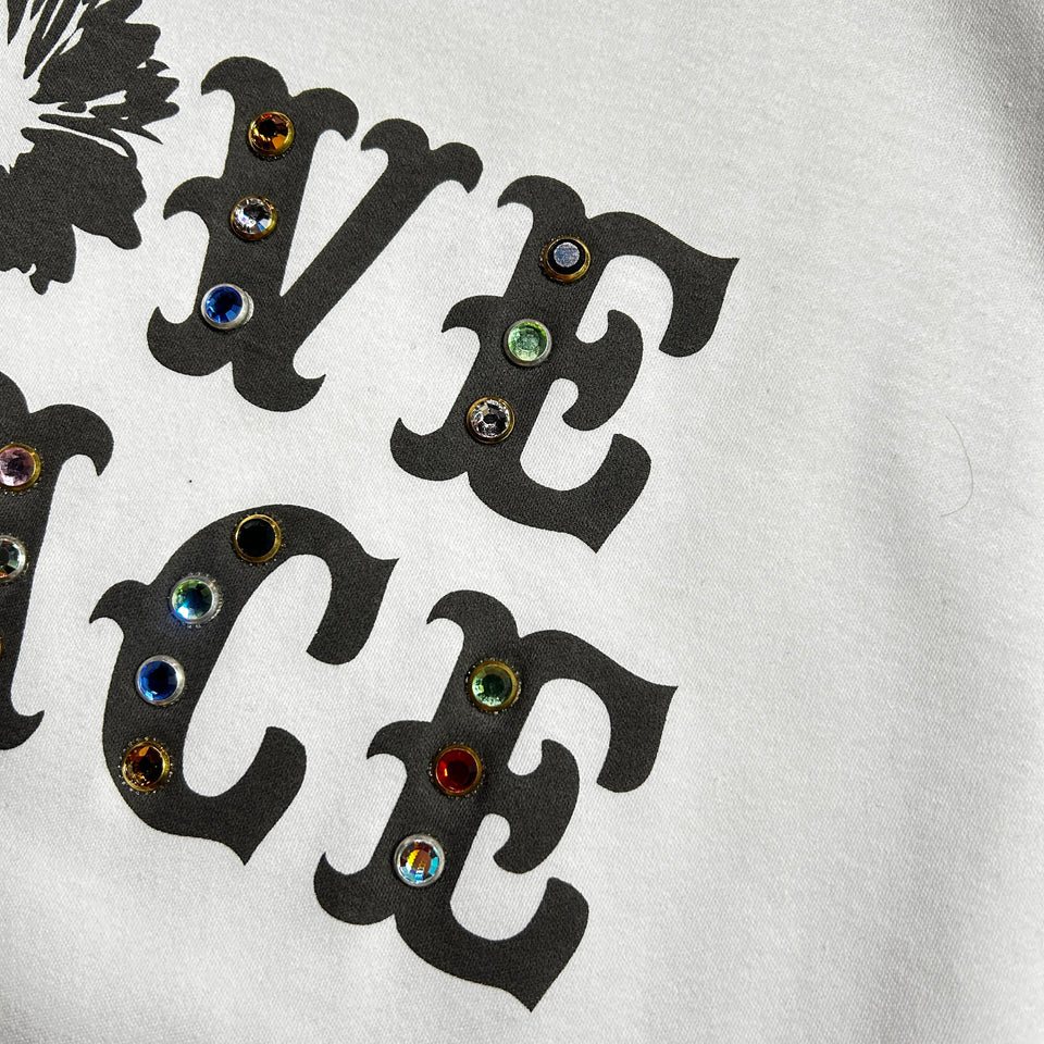 将图片加载到图库查看器，LOVE PEACE HOTFIX T-SHIRT / WHITE