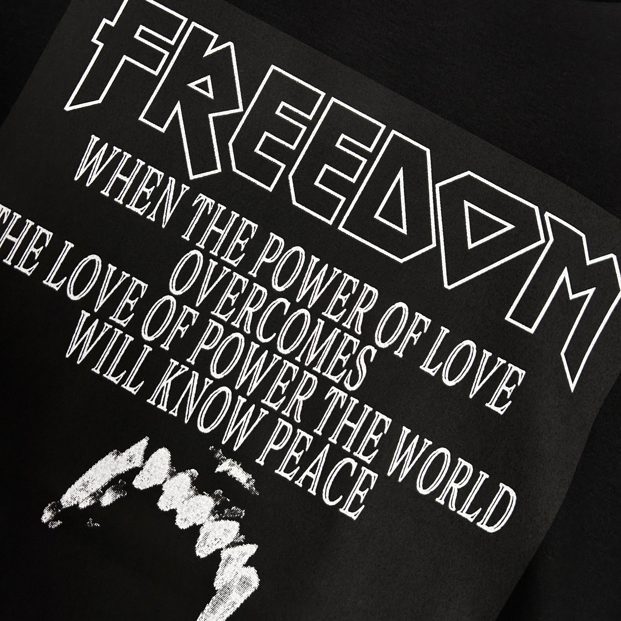 将图片加载到图库查看器，FREEDOM ROAR T-SHIRT / BLACK