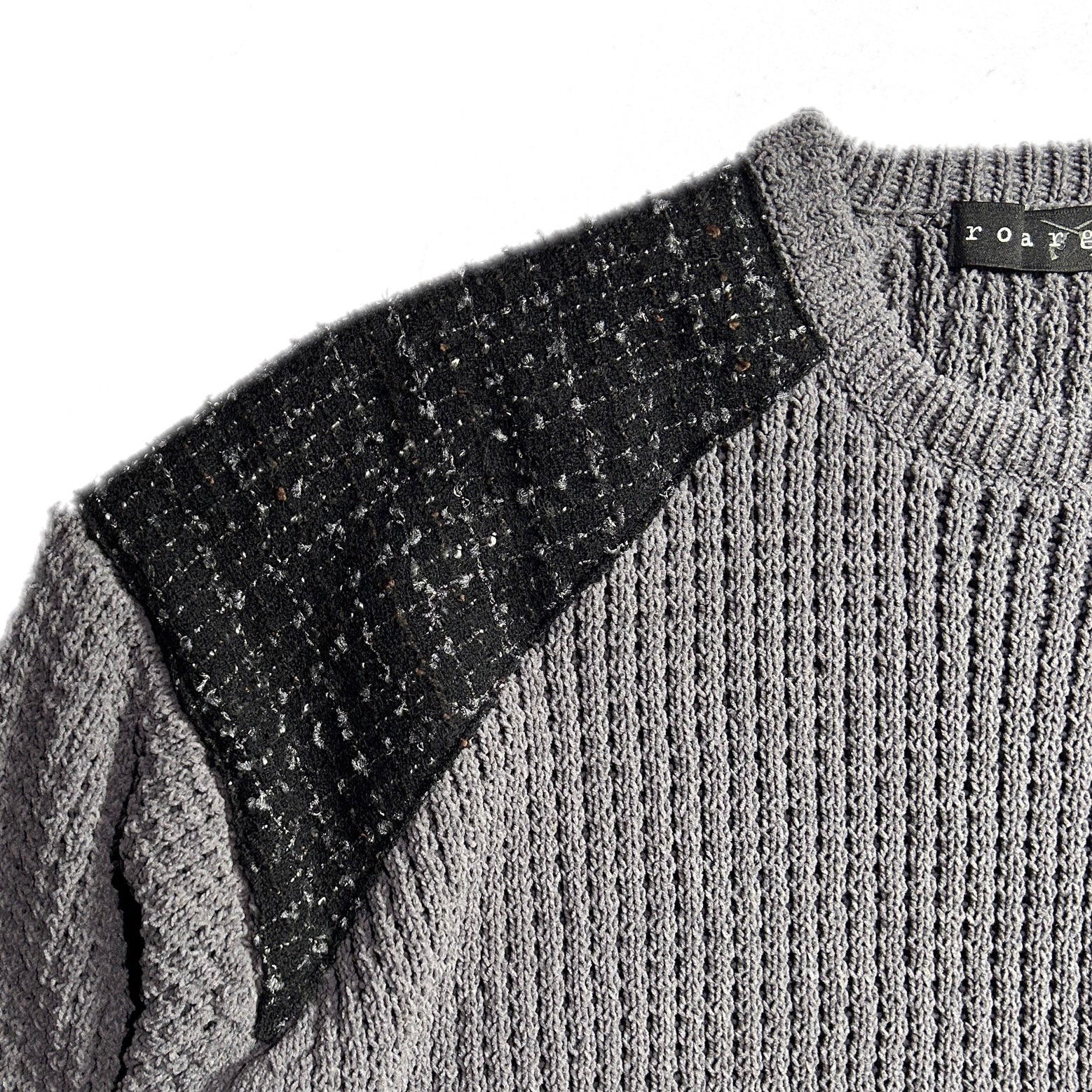 将图片加载到图库查看器，7GG WAFFLE COMMAND SWEATER / GRAY