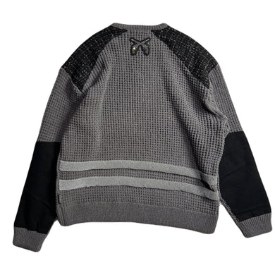 7GG WAFFLE COMMAND SWEATER / GRAY