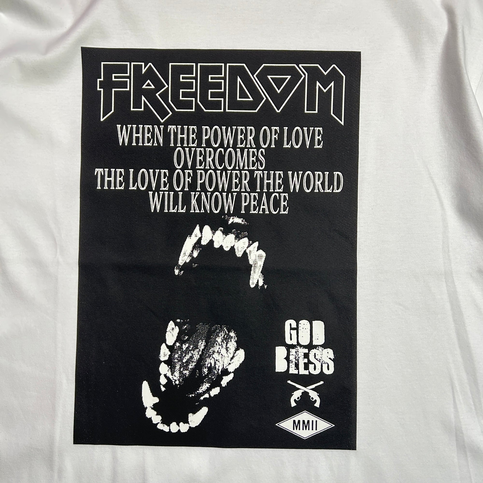 将图片加载到图库查看器，FREEDOM ROAR T-SHIRT / WHITE