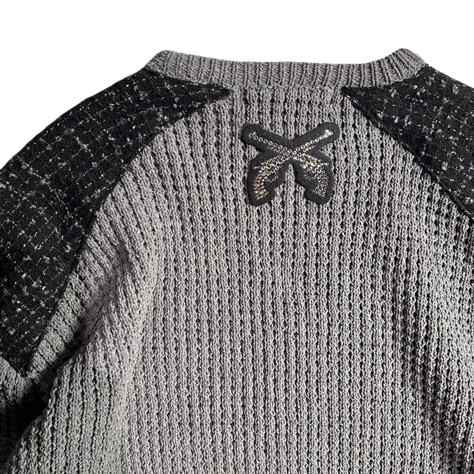 将图片加载到图库查看器，7GG WAFFLE COMMAND SWEATER / GRAY