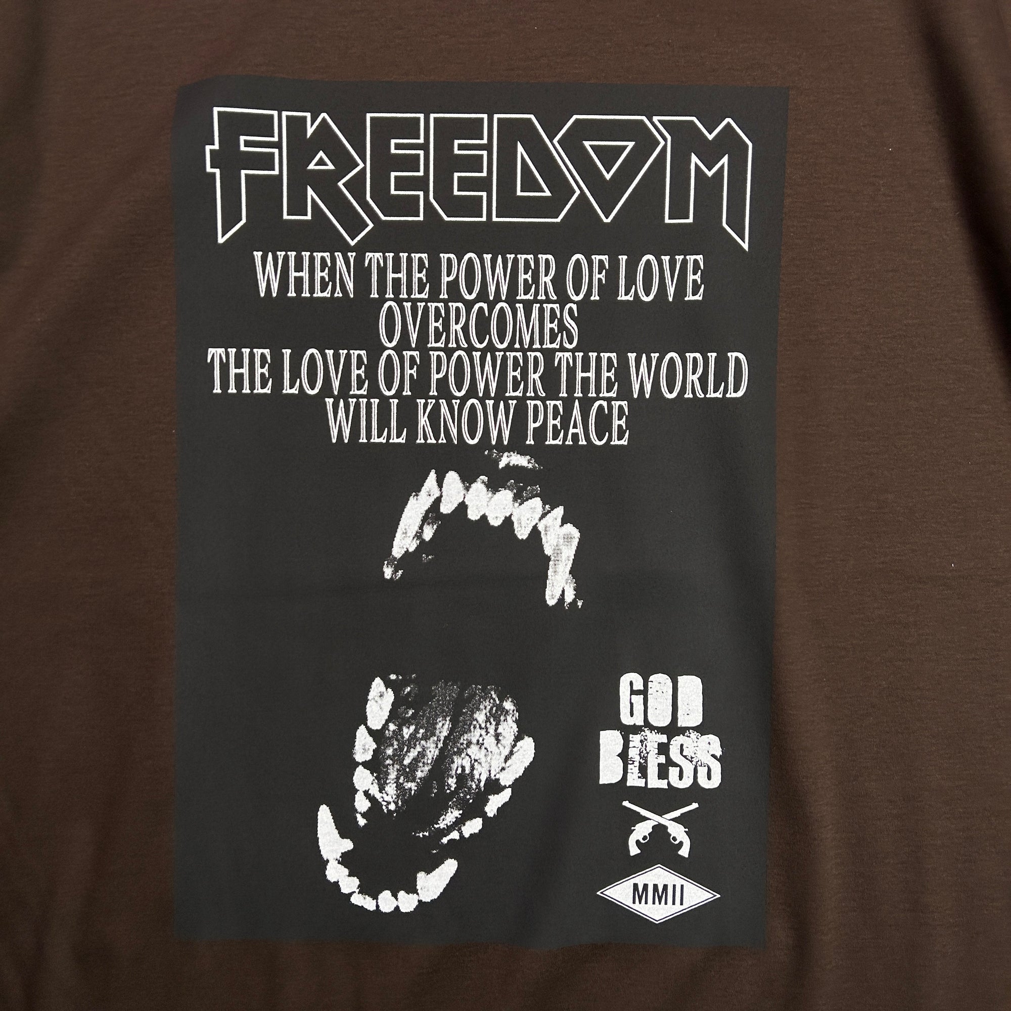 将图片加载到图库查看器，FREEDOM ROAR T-SHIRT / BROWN