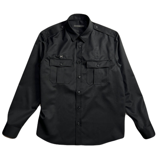 TWILL POLICE SHIRT / BLACK