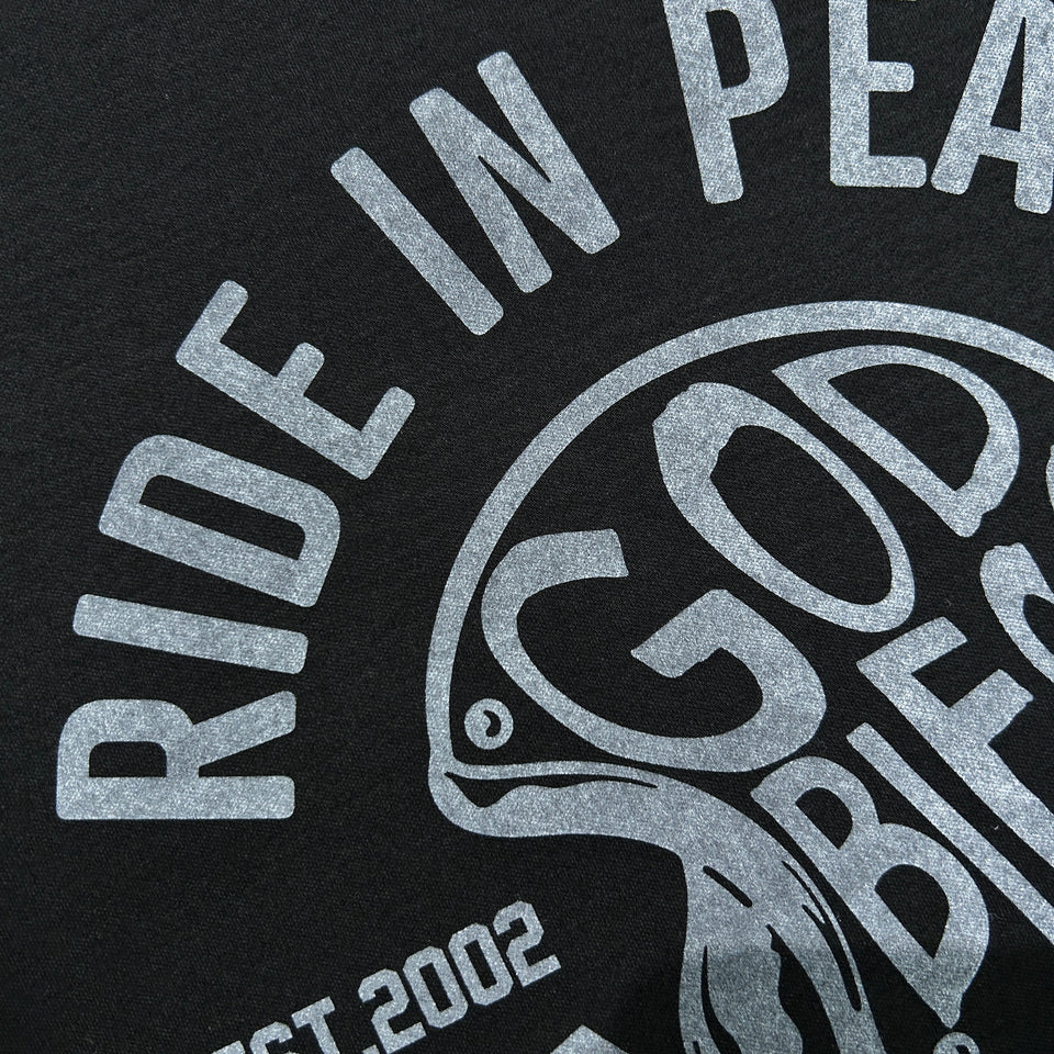 将图片加载到图库查看器，RIDE IN PEACE L/S T-SHIRT / BLACK