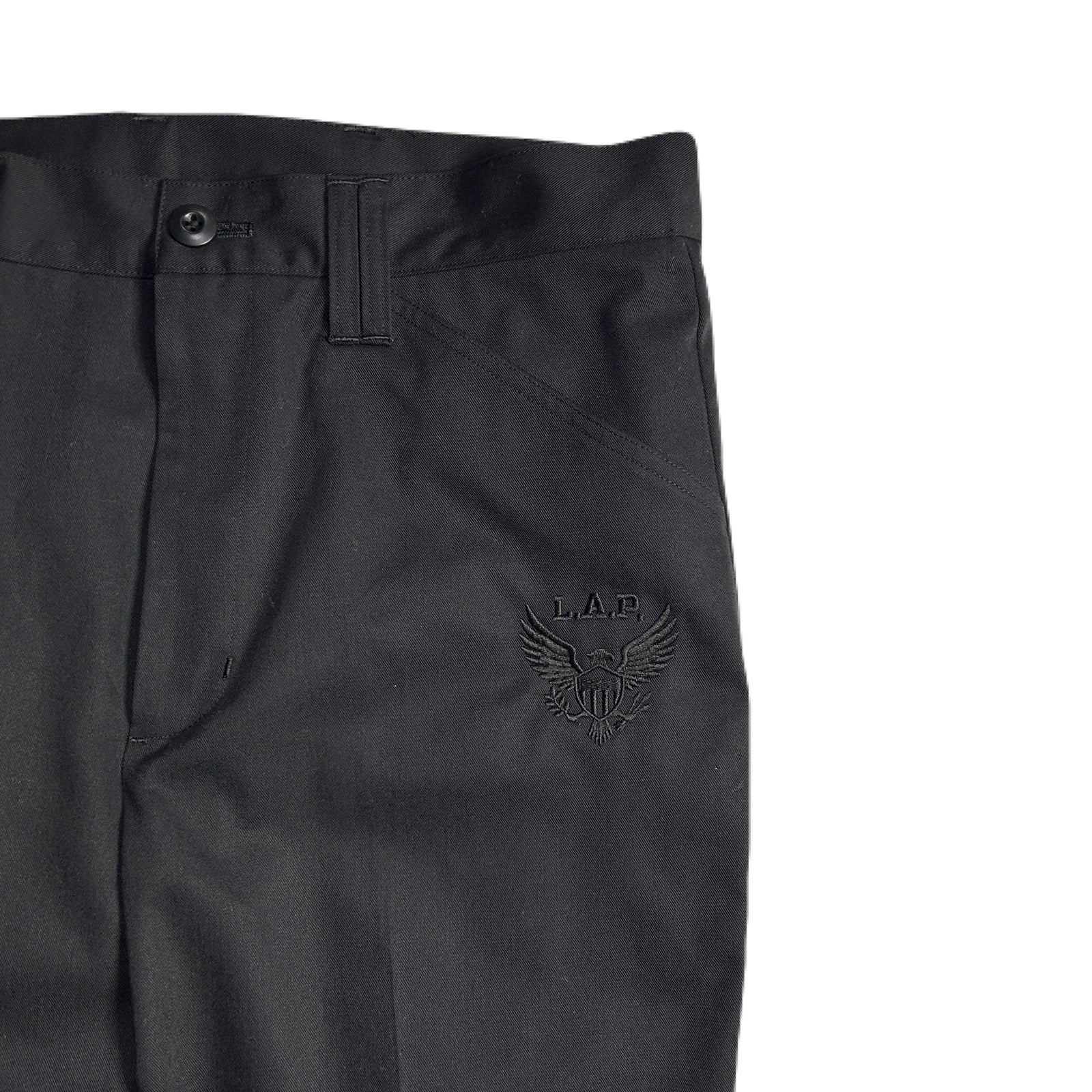 将图片加载到图库查看器，CHINO CLOTH PANTS EAGLE / BLACK