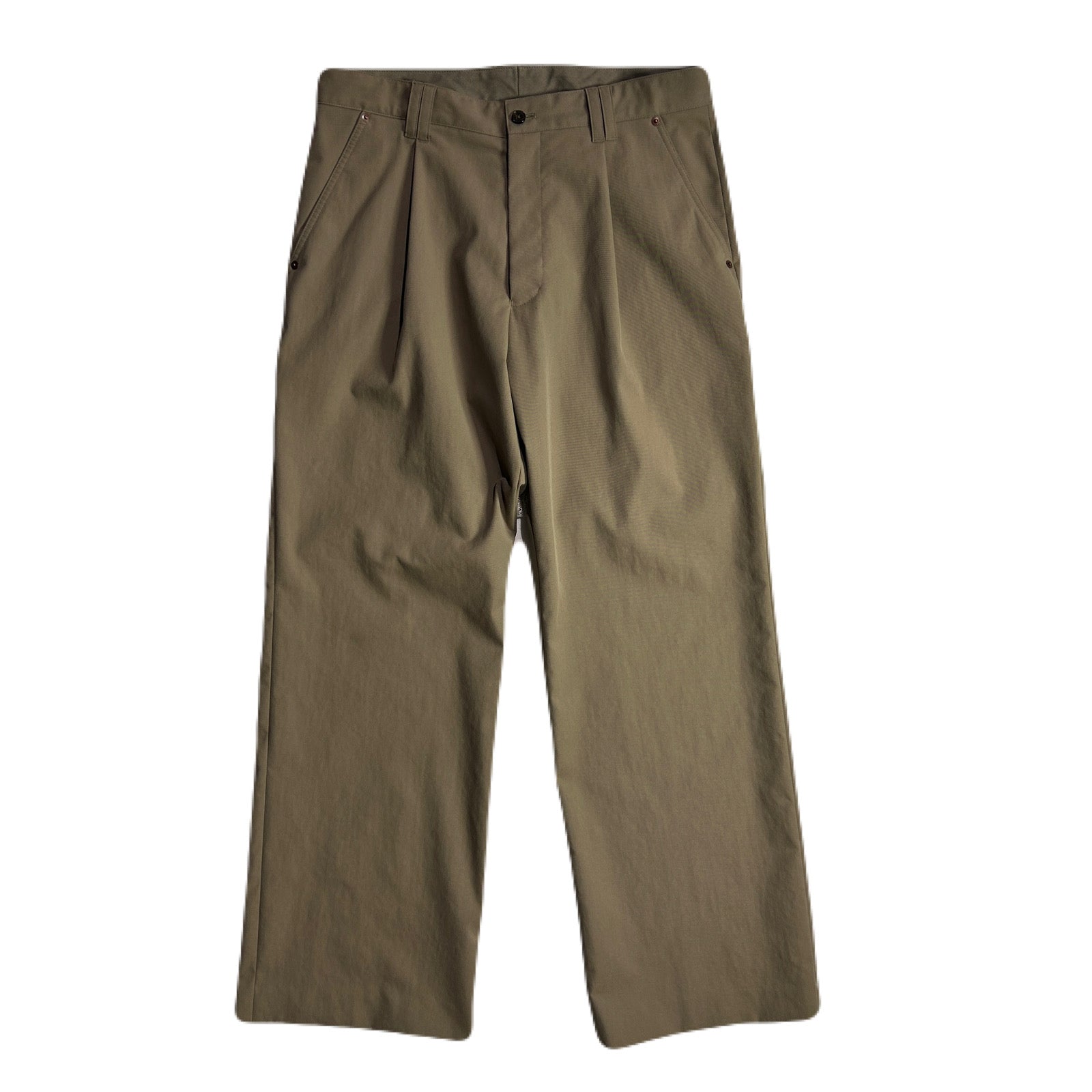 将图片加载到图库查看器，PEACH SKIN WIDE PANTS / BROWN