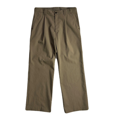 PEACH SKIN WIDE PANTS / BROWN