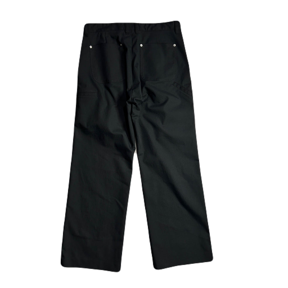 Load image into Gallery viewer, PEACH SKIN WIDE PANTS / BLACK