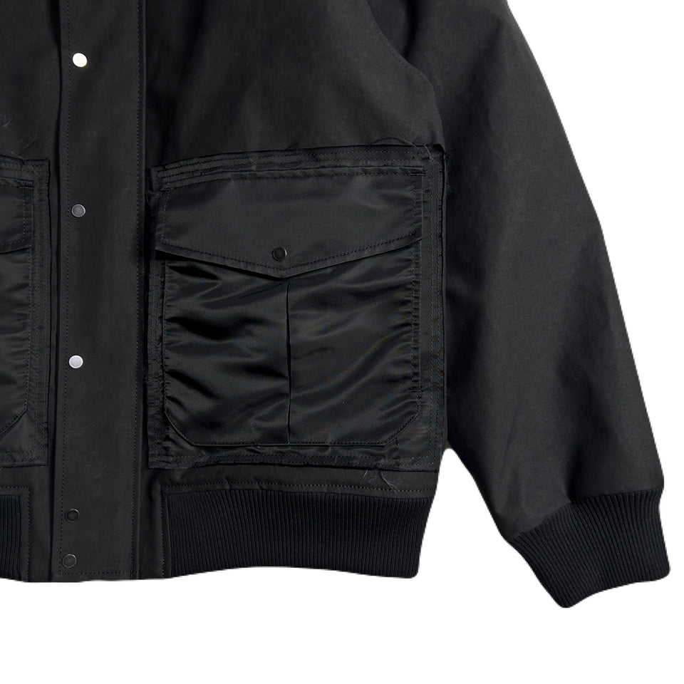 将图片加载到图库查看器，TWILL BONDING JACKET / BLACK