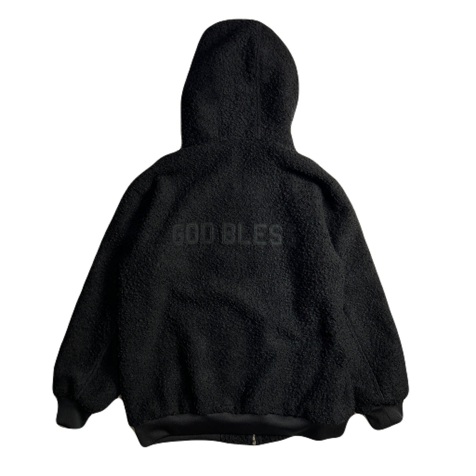 Load image into Gallery viewer, DREAD BOA HOODIE CRYSTAL / BLACK