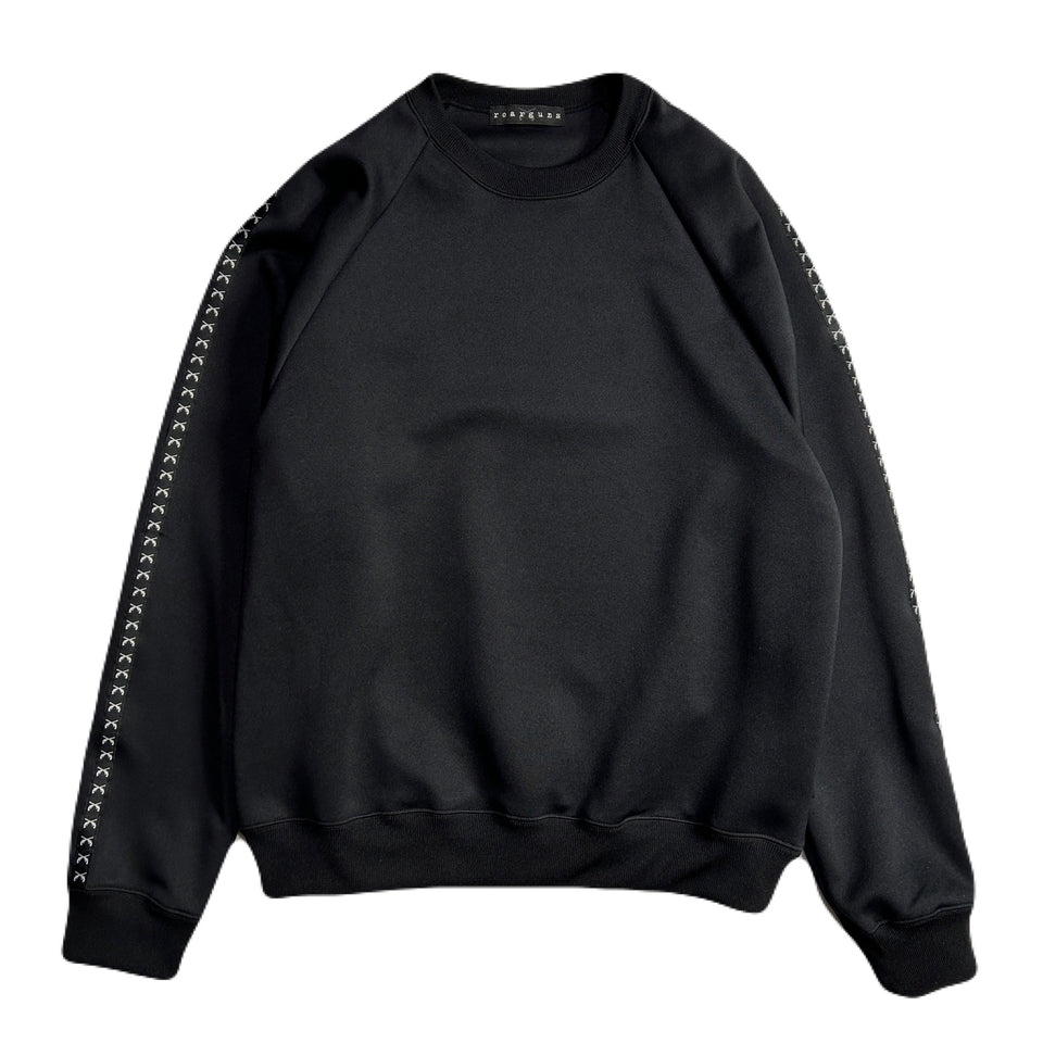 将图片加载到图库查看器，LINETAPE JERSEY T CRYSTAL / BLACK