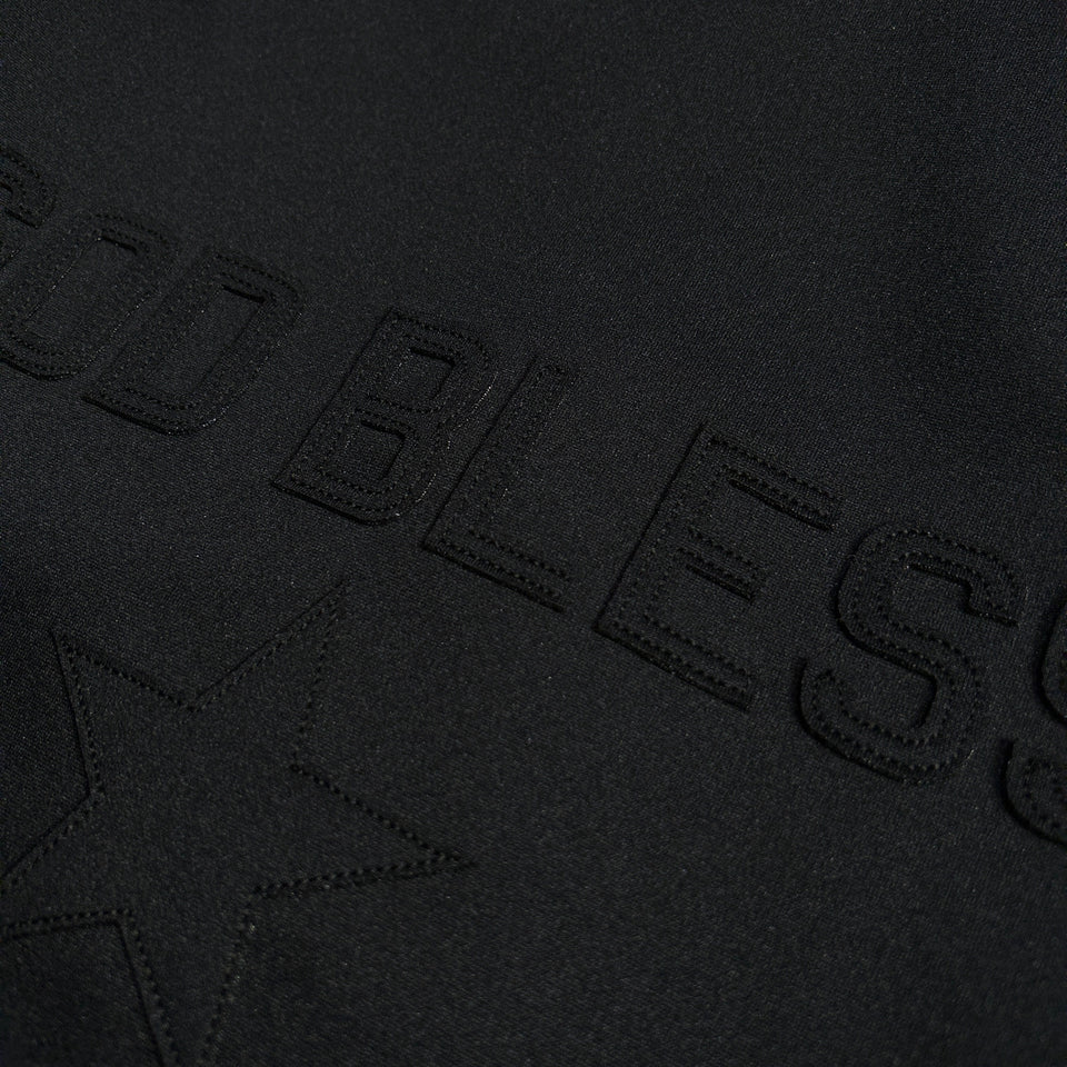 将图片加载到图库查看器，LINETAPE JERSEY JACKET GOD BLESS / BLACK