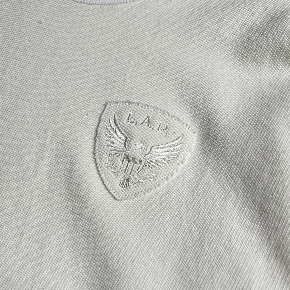 将图片加载到图库查看器，HEAVY JERSEY EAGLE EMBROIDERY T / WHITE