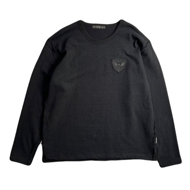 HEAVY JERSEY EAGLE EMBROIDERY T / BLACK