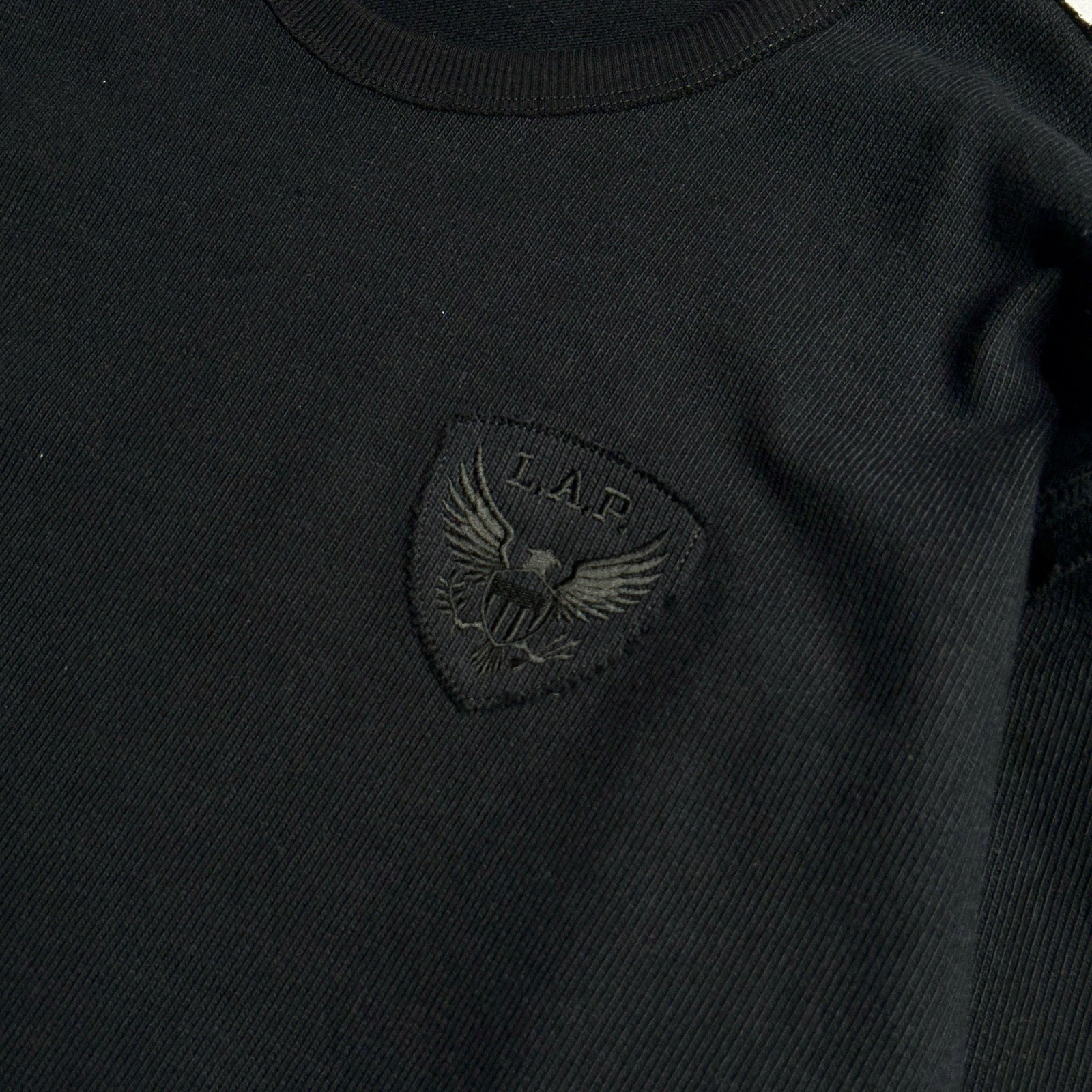 画像をギャラリービューアに読み込む, HEAVY JERSEY EAGLE EMBROIDERY T / BLACK