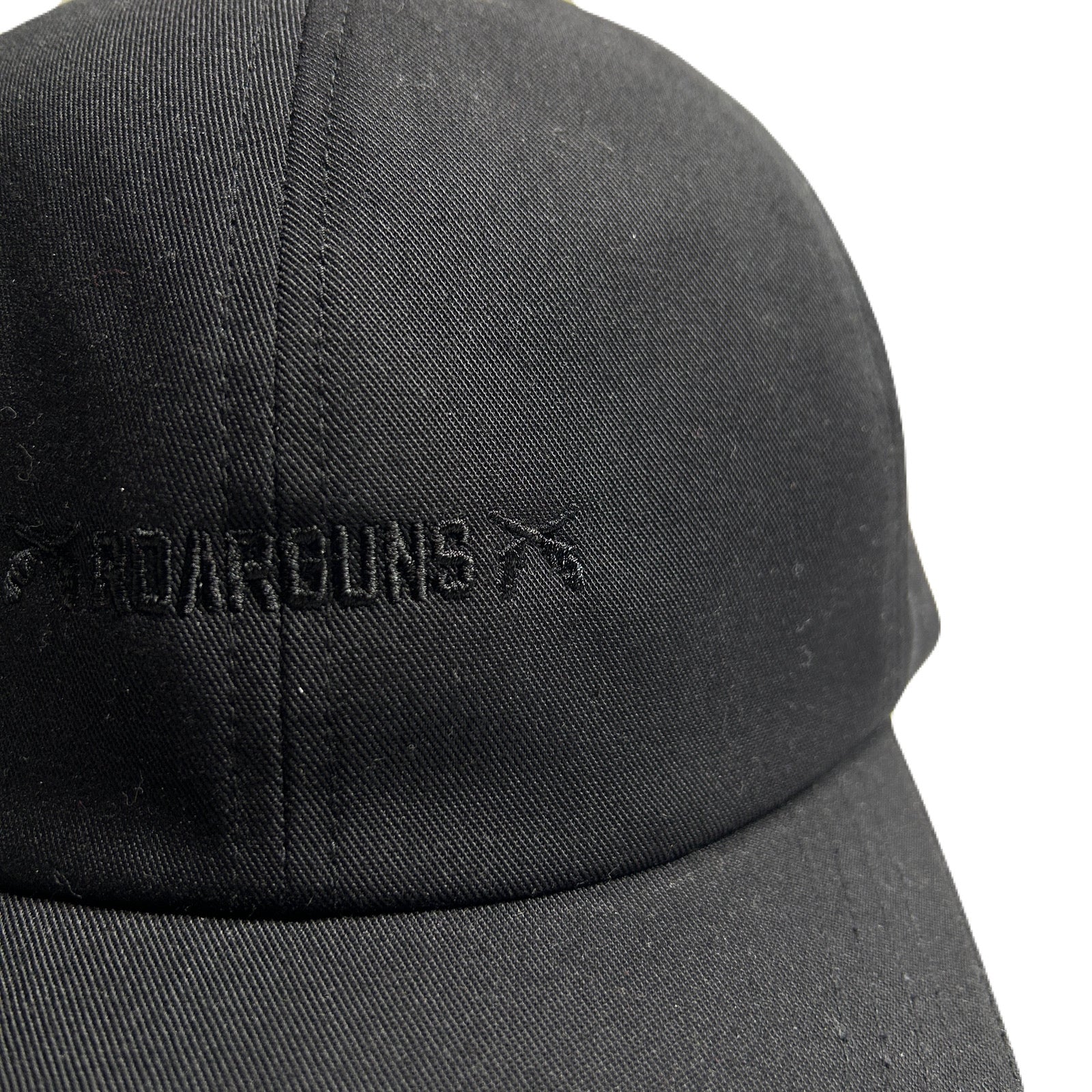 将图片加载到图库查看器，ROARGUNS LOGO EMBROIDERY BB CAP / BLACK*BLACK