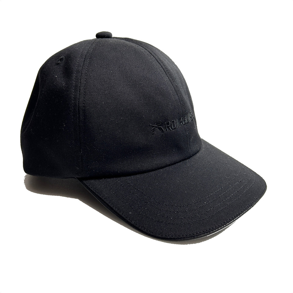 将图片加载到图库查看器，ROARGUNS LOGO EMBROIDERY BB CAP / BLACK*BLACK