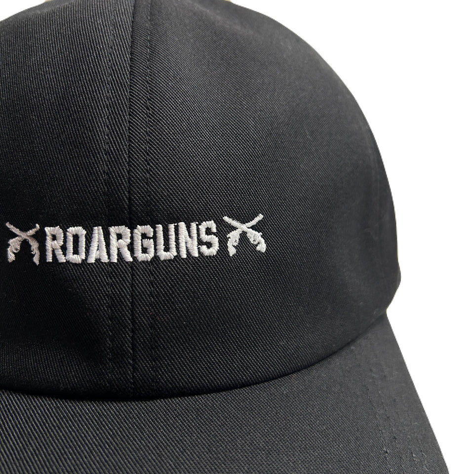 将图片加载到图库查看器，ROARGUNS LOGO EMBROIDERY BB CAP / BLACK*WHITE