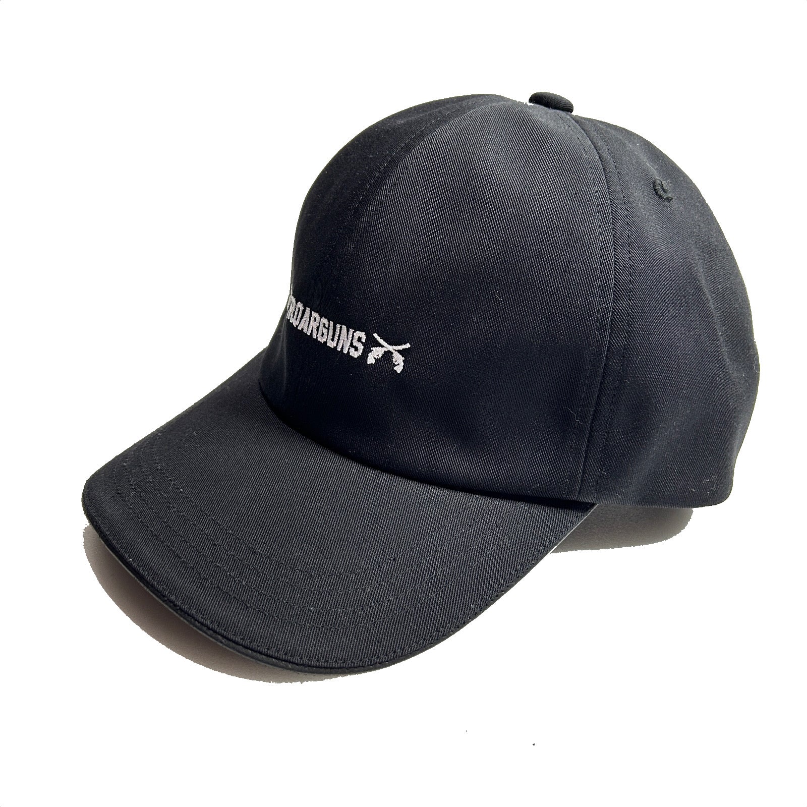 将图片加载到图库查看器，ROARGUNS LOGO EMBROIDERY BB CAP / BLACK*WHITE