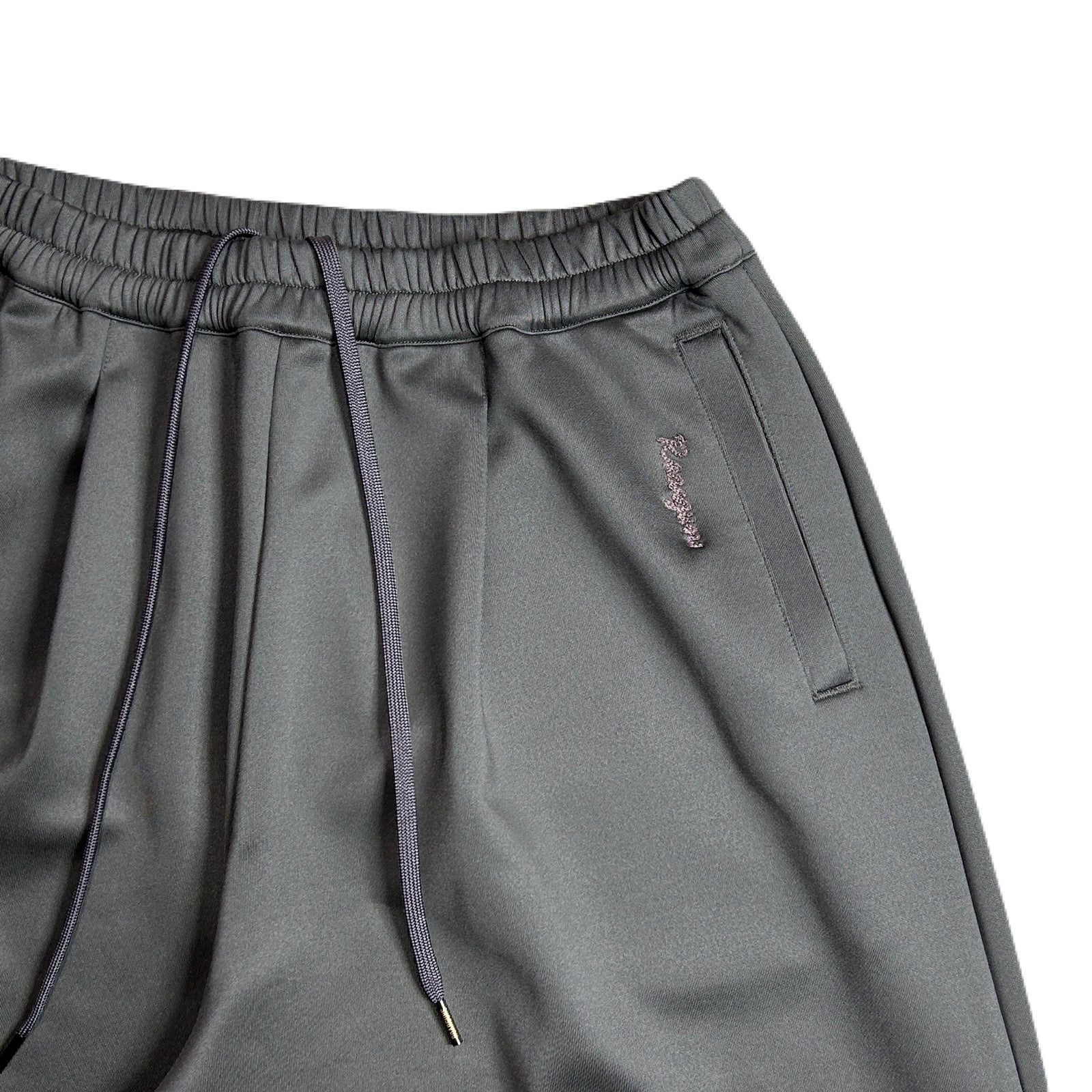 将图片加载到图库查看器，WOMEN CARDBORD JERSEY WIDE PANTS / GRAY