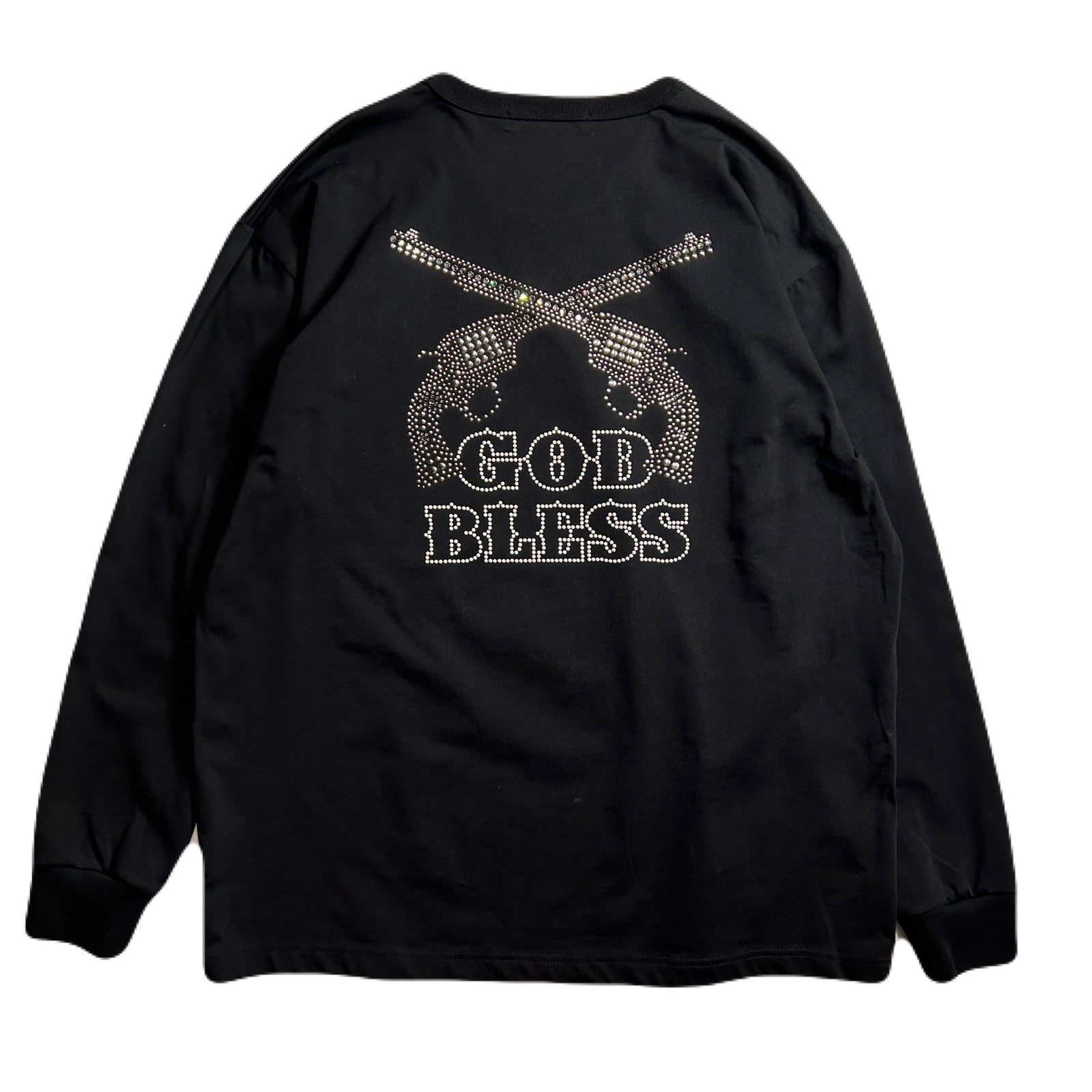 将图片加载到图库查看器，METAL CROSSGUN GOD BLESS T / BLACK