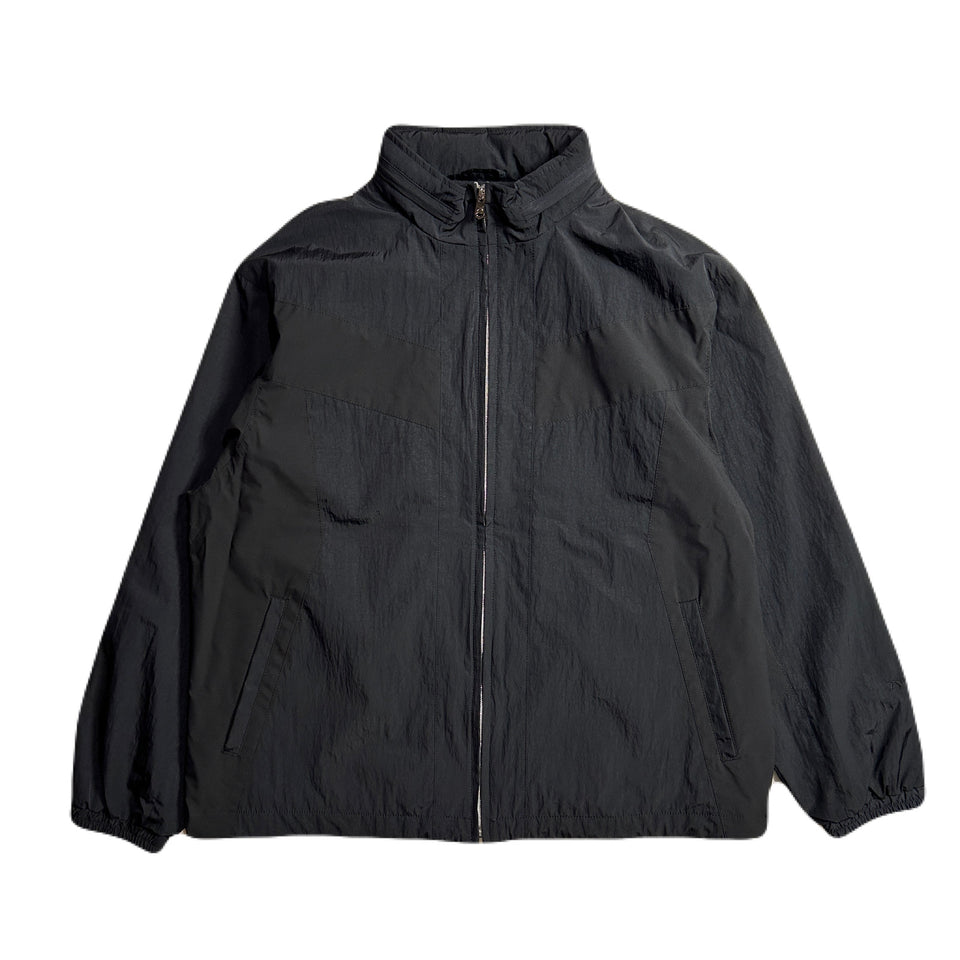 将图片加载到图库查看器，METALLIC NYLON JACKET / BLACK