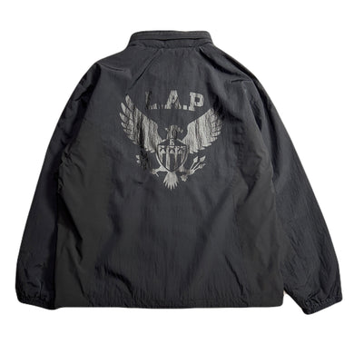 METALLIC NYLON JACKET / BLACK