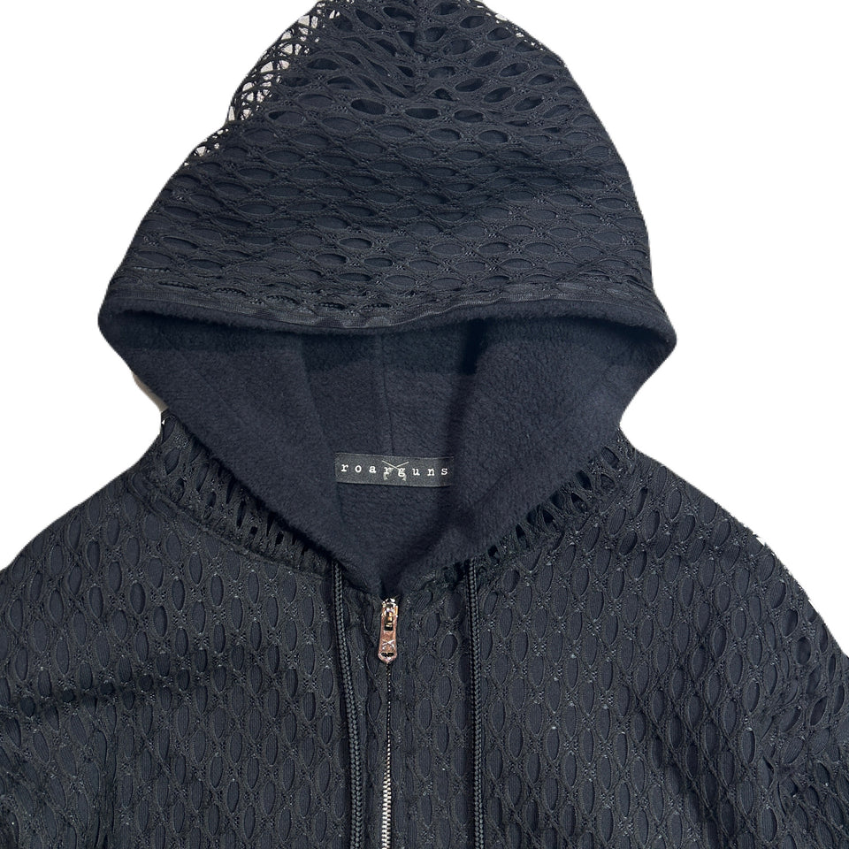 画像をギャラリービューアに読み込む, WOMENS CROSSGUN EMBROIDERY LACE HOODIE / BLACK