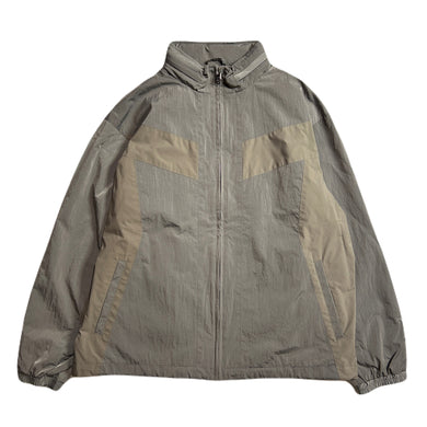 METALLIC NYLON JACKET / GRAY