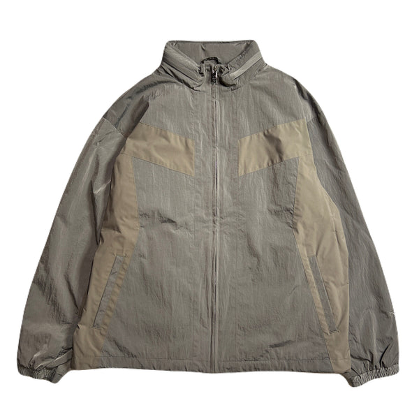 METALLIC NYLON JACKET / GRAY