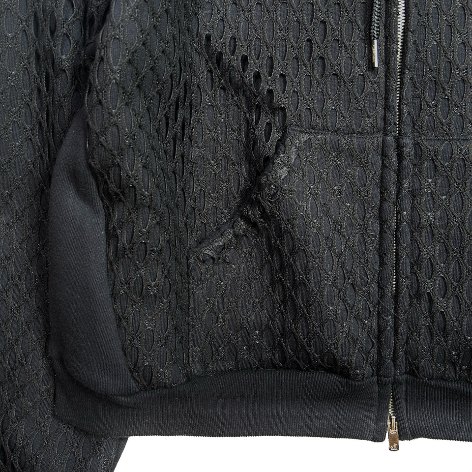 画像をギャラリービューアに読み込む, WOMENS CROSSGUN EMBROIDERY LACE HOODIE / BLACK