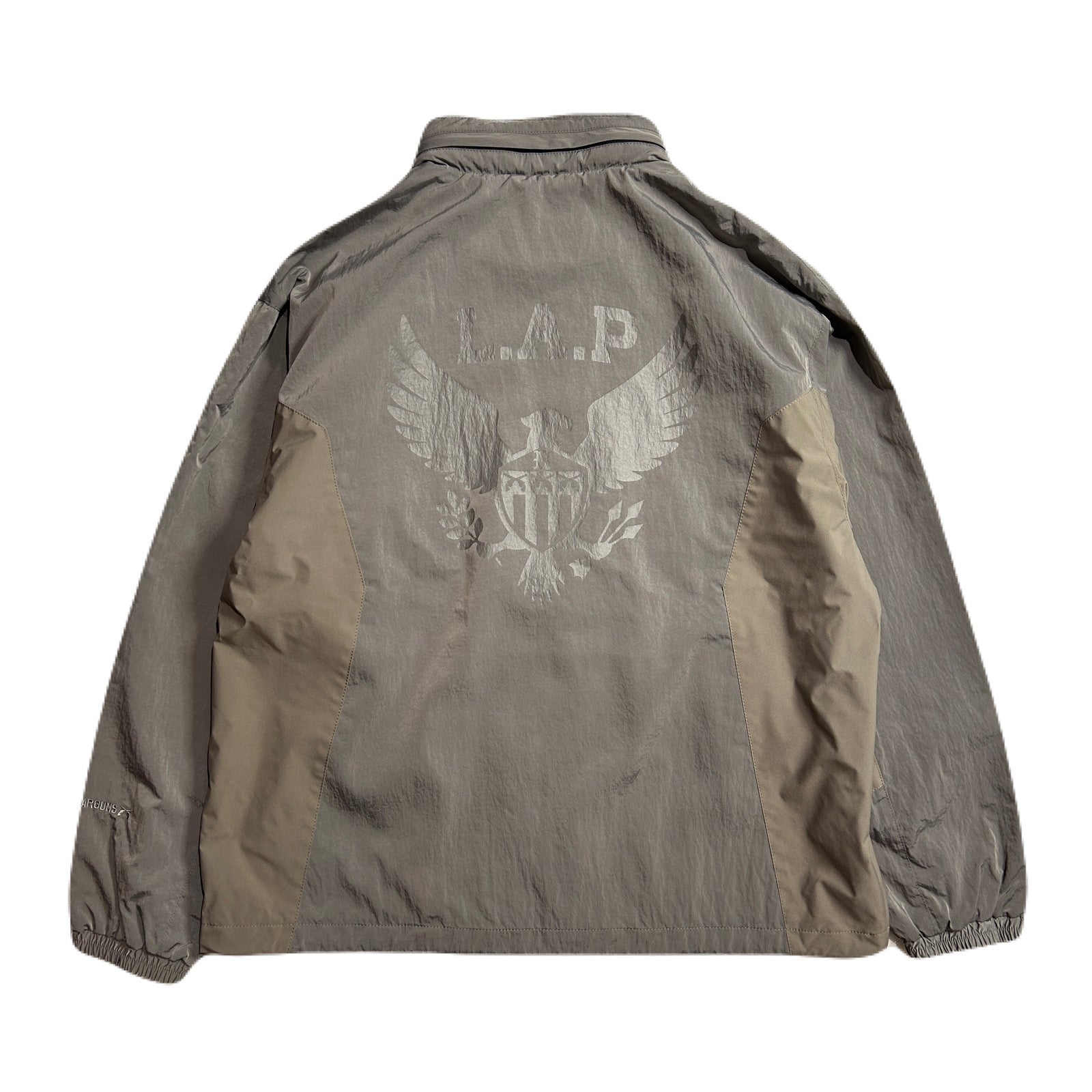 将图片加载到图库查看器，METALLIC NYLON JACKET / GRAY