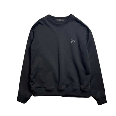 CHAIN QUILT SWEATSHIRT / BLACK
