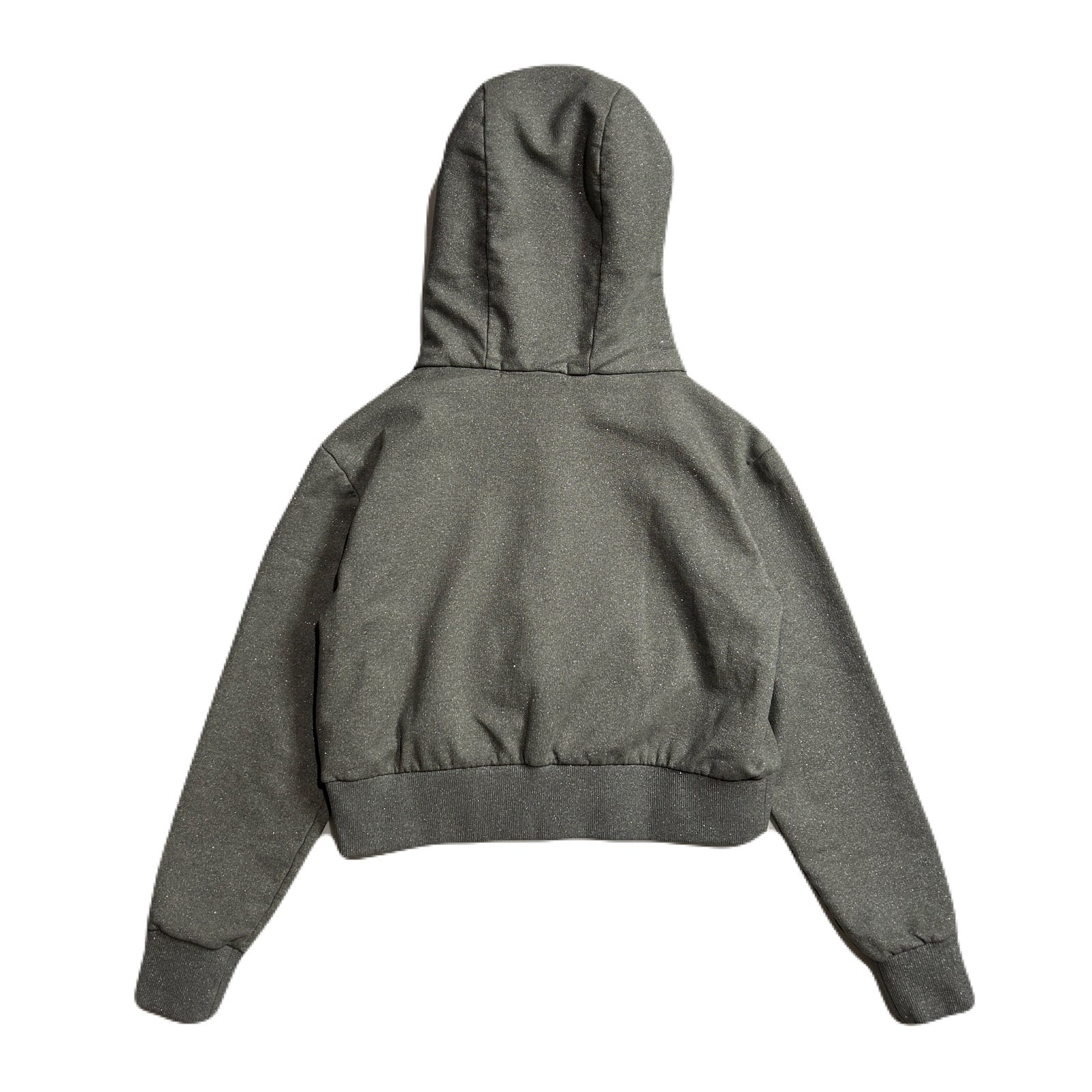 将图片加载到图库查看器，WOMEN LAME FLEECY HOODIE / GRAY