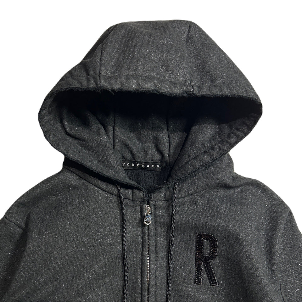 将图片加载到图库查看器，WOMEN LAME FLEECY HOODIE / BLACK