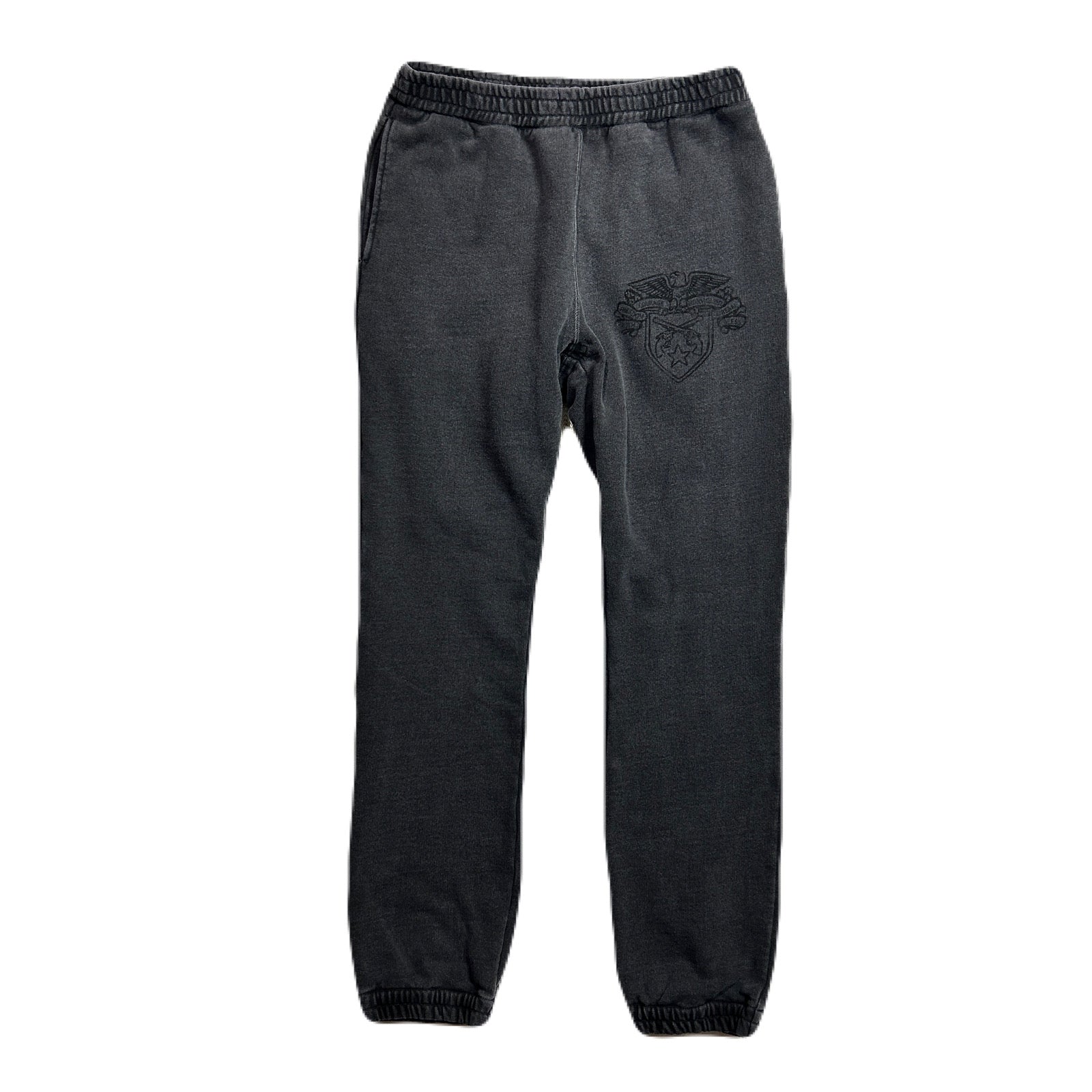 画像をギャラリービューアに読み込む, EMBLEM PRINT SWEAT PANTS / BLACK