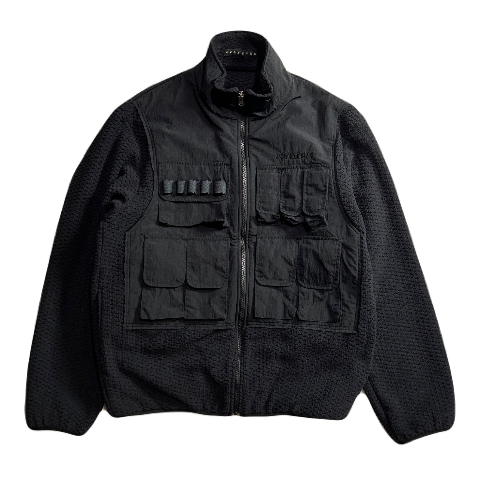 画像をギャラリービューアに読み込む, FLEECE NYLON JACKET / BLACK