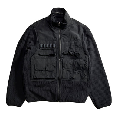 FLEECE NYLON JACKET / BLACK