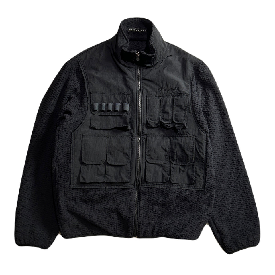 将图片加载到图库查看器，FLEECE NYLON JACKET / BLACK