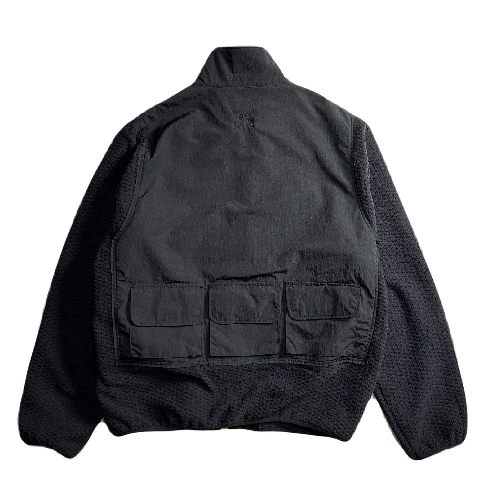 将图片加载到图库查看器，FLEECE NYLON JACKET / BLACK